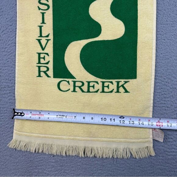 Silver Creek Golf Towel Yellow Logo Morganton NC Golfer Cannon Vintage USA Made - Picture 4 of 7